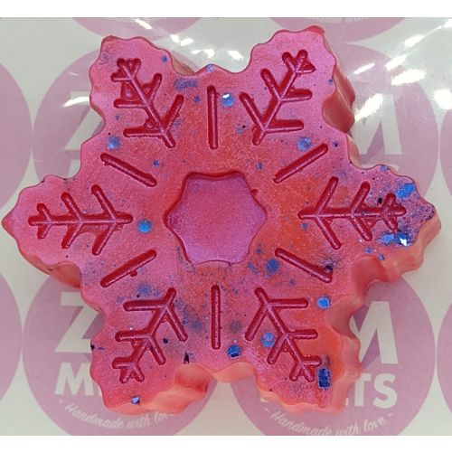 Santa's Cocktail Snowflake With Glitter